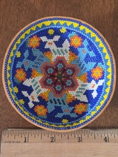 huichol beaded Gourd Bowl