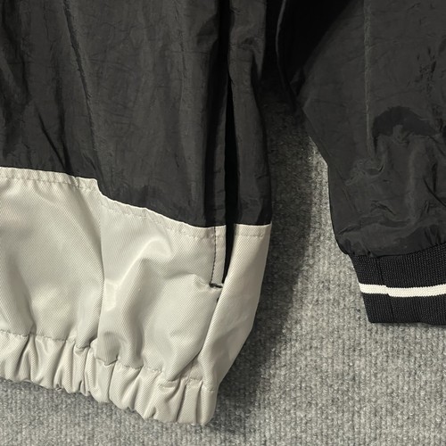 VTG 90's Nike Back Center Swoosh Lined Pullover Black Windbreaker Size Youth XL - Picture 5 of 8