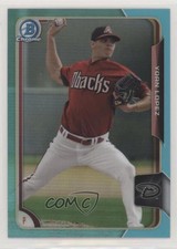 2015 Bowman Draft Chrome Sky Blue Refractor Yoan Lopez #2 n1u