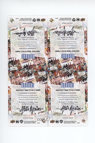 2023 DC Annual 4-Piece Puzzle Superman Batman 1/1 Altair Messias Auto Sketch - Imagen 2 de 3