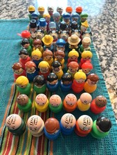 Vintage Fisher Price Little People 60 Different Plastic People Some Rare HTF