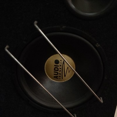 Audio System Gladen Subwoofer Lautsprecher, verkabelt, rund, Schwarz