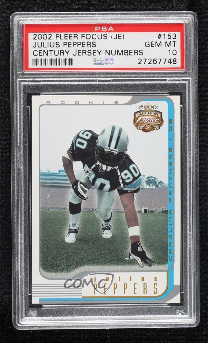 Julius Peppers Fleer Focus (JE) #153 Century Jersey Numbers