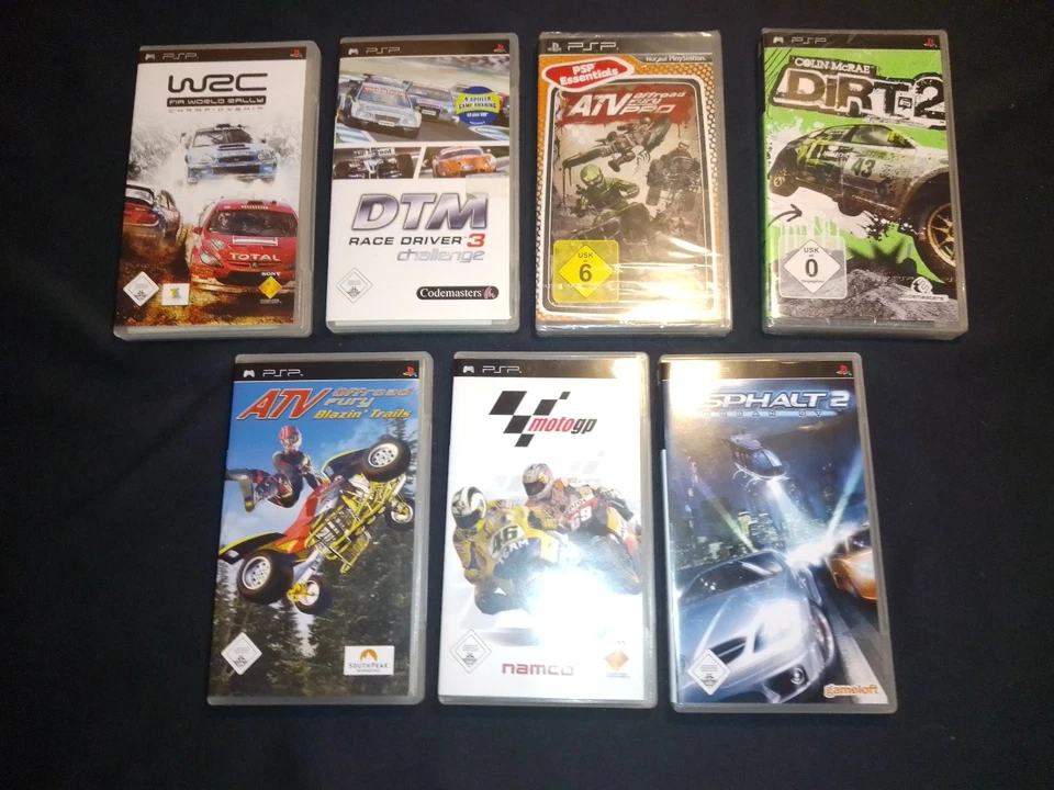 Sammlung 7 x PSP Spiele Games UMD