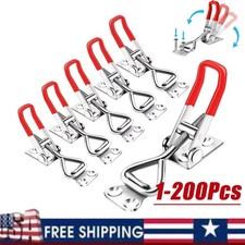 Heavy Duty Steel Toggle Latch Catches Adjustable Lock Clamp For Boxes Case New