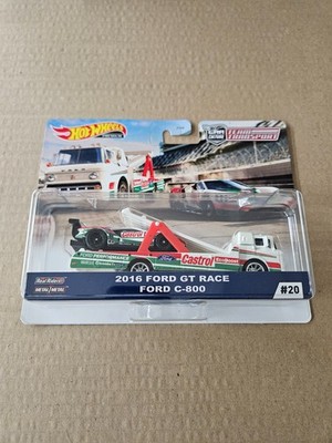 Hot Wheels Premium Car Culture Team Transport Castrol 2016 Ford GT Race C-800 20