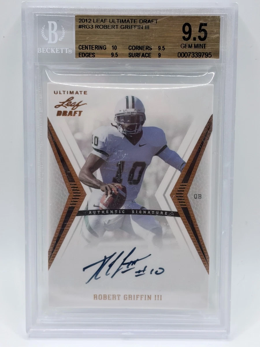 スポーツ選手 leaf AUTHENTIC DRAFT SIGNATURE Leaf Autographed Football Sports Trading Cards for sale | eBay