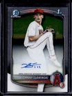 2025 Bowman Draft Johnny Slawinski Chrome Auto 1st Prospect #CPA-JS Angels