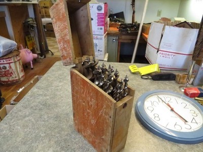 Vintage Irwin Tools 13-pc. Wood Auger Brace Bit Set Carpenter W/ Box