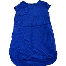 Madewell Dress Womens Small Blue Du Jour Tunic Mini Pockets