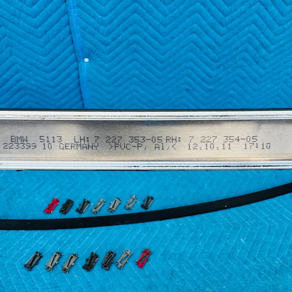 2012–2017 BMW 650i Roof Molding Trim Set Left & Right OEM 722735305 / 722735405 - Image 2 of 4