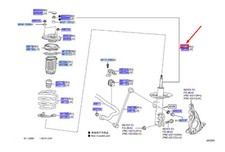 TOYOTA PRIUS W5 Stoßdämpfer vorne rechts 4851080815 NEU ORIGINAL