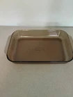 Vintage Pyrex #233-R Amber Brown Glass Baking Pan Casserole Dish 13”x 9”x 2” 3QT