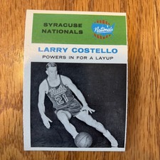 1961-62 Fleer Basketball #48 Larry Costello In-Action EX-MT