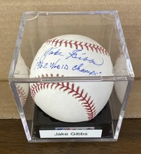 RARE 1962 New York Yankees Jake Gibbs Autographed Baseball 