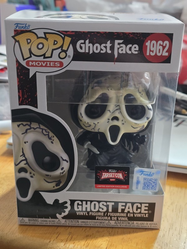 Funko Pop! Vinyl Ghost Face 1962 TargetCon Exclusive Scream Horror Figure