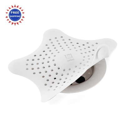 Drain Cover Hair Catcher Starfish Umbra White Cover Hair