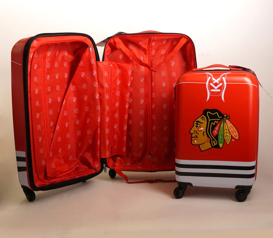 Heys America 21-Inch and 26-Inch NHL Chicago Blackhawks Luggages (2-Pack)