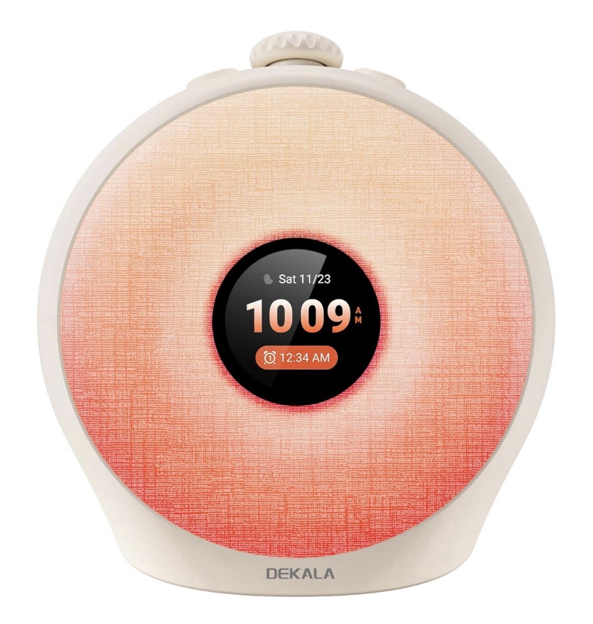 Dekala Sunrise Alarm Clock for Heavy Sleepers with Pulse Wake, Warm Putty