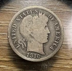 1916-S Barber Dime - Actual Coin Shown - Free Shipping & Tracking INV#321
