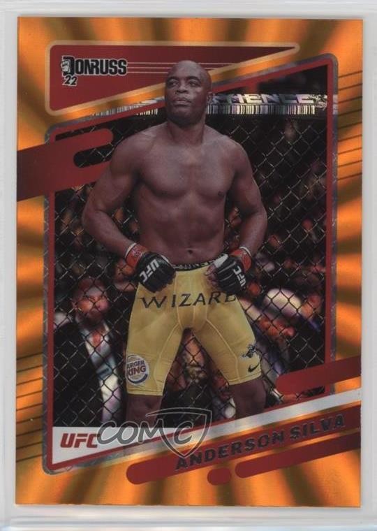 2022 Donruss UFC Holo Orange Laser Anderson Silva #71 0t6o