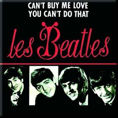 The Beatles Kühlschrankmagnet Cant Buy Me Love neu offiziell 76 mm x 76 mm
