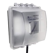 Sealproof 2Gang Weatherproof In Use Outlet Cover Two Gang Outdoor Plug and ...