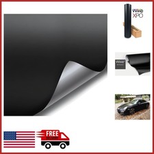 Vinyl Wrap Adhesive Film 1ft x 2ft Matte Black for Airplanes Cars Motorcycles