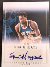 Panini National Treasures NBA Greatest Spencer Haywood Autograph 