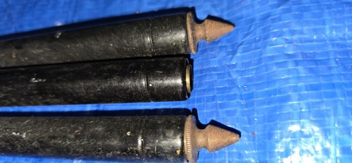 3 x ANTIQUE simple CAMERA TRIPODS - THREE tripods, 1@ VERY OLD wooden, 2 @ metal - Photo 4 sur 24