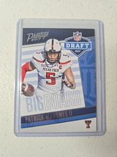 Patrick Mahomes II 2017 Prestige Draft Big Board Rookie Insert