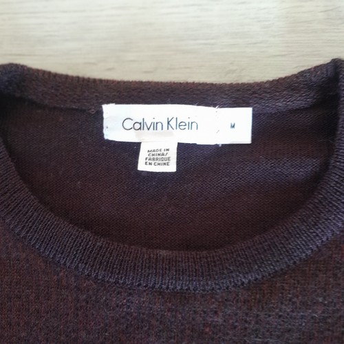 Men’s Calvin Klein Jeans Pull Over Jumper Size m 50% wool - Picture 2 of 4
