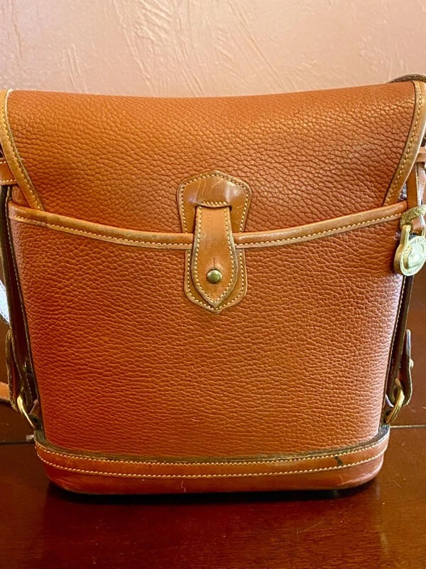 Bolso Espectador Grande Dooney & Bourke Raro Vintage Saddle Tan AWL Foto 2 de 4
