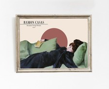 Exhibition Vintage Painting Female Art Museum Print Wall Decor Poster, No Frame