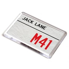 FRIDGE MAGNET - Jack Lane M41 - UK Postcode