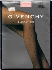 Givenchy Pret-A-Porter 655 Elegant Dot Pantyhose Light Pink Size C - Control Top