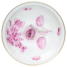Herend Ungarn BTP Bouquet De Tulipe Camaieu Purpur Deckel f&uuml;r die Suppentasse