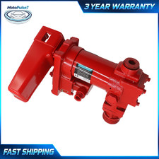 For Gas Diesel Rotary Vane Fuel Transfer Pump 12V DC 15GPM Heavy Duty Cast Iron