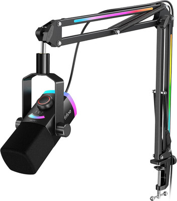 Gaming Microphone Kit, XLR/USB Dynamic PC Microphone with Boom Arm
