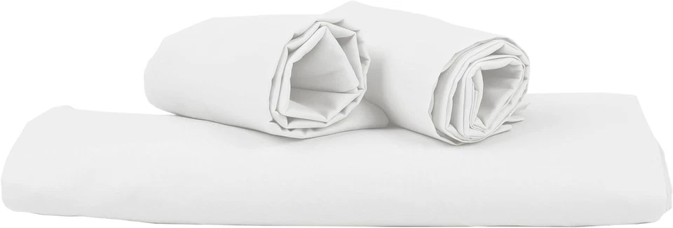 Copripiumino Bianco Microfibra Singolo Matrimoniale Completo Letto Federe Morbid - Immagine 3 di 4