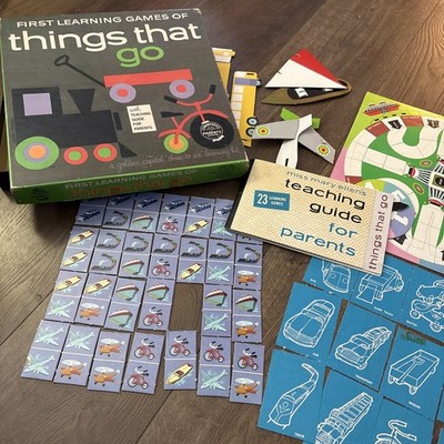 1960 GOLDEN PRESS - FIRST LEARNING GAMES Things That Go