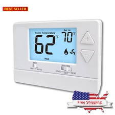 NonProgrammable Thermostat for Home, Digital Energy-Saving Thermostat,Single-Sta