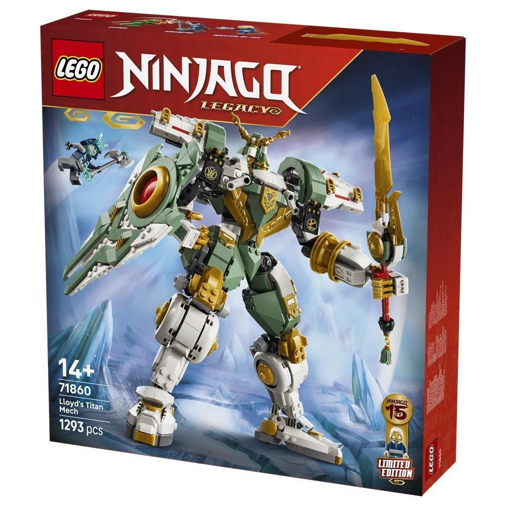 LEGO NINJAGO Lloyd’s Titan Mech 15th Anniversary Set 71860 1293pcs