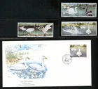 LOT 35544 MINT/USED 482-7 SINGLES + FDC COVER BIRDS THE ISLE OF MAN