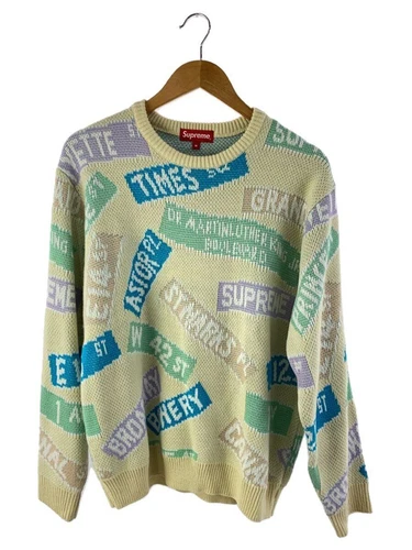 Pull tricot suprême (épais coton M 21SS panneaux de signalisation occasion