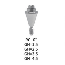 Straumann Compatible RC 0 GH 1.5/2.5/3.5/4.5 Multi-Unit Angled Abutment