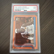 2025-26 Topps Chrome Shai Gilgeous-Alexander Orange Wave Refractor /25 PSA 9 