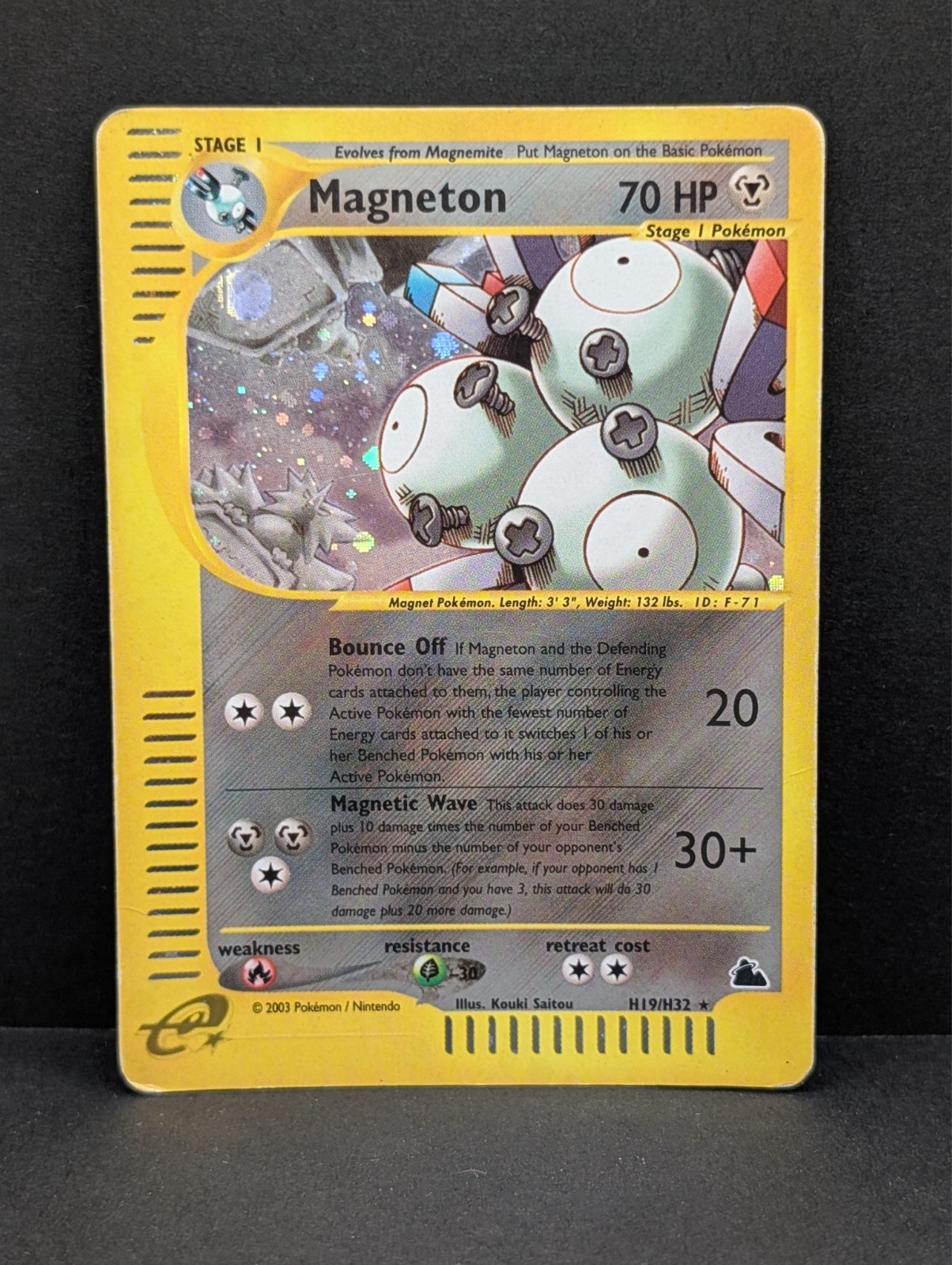 Magneton H19/H32 Skyridge Holo Ultra Rare Pokemon TCG Nintendo MP+