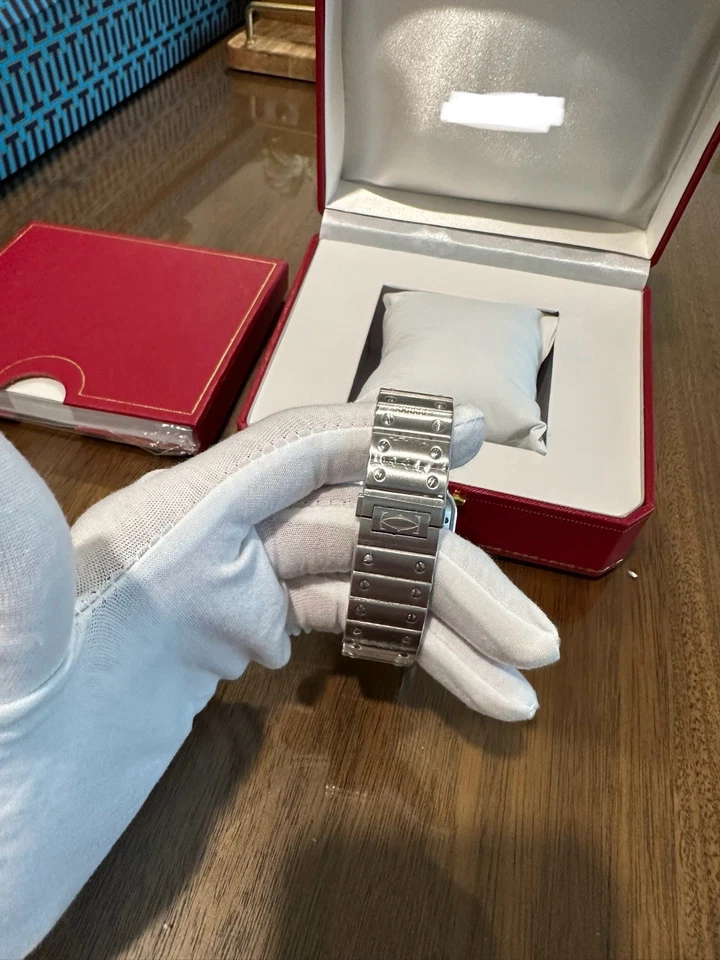 Reloj de lujo plateado para hombre 43 mm mecánico automático Foto 3 de 4