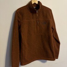 The North Face Gordon Lyons 1/4 Zip Quarter Fleece Gingerbread Brown Heather